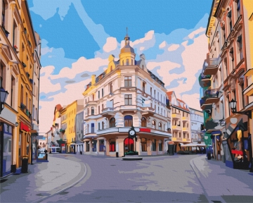 Картины по номерам Улочками города Торунь 48x60 Brushme BS53432L