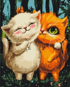 Картини за номерами Котики Близнюки © Маріанна Пащук 40x50 Brushme BS54086
