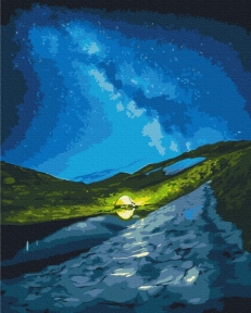 Картины по номерам Кемпинг под звездами © Roksolana Baran 48x60 Brushme BS53751L