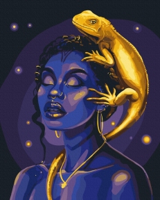 Картины по номерам Тотемная ящерица © Соломия Ковальчук 40x50 Brushme BS54462