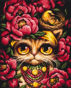Картины по номерам Грустная Киця © Марианна Пащук 40x50 Brushme BS54144