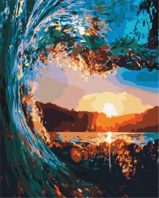 Картины по номерам Закат сквозь волны 40x50 Brushme BS31439