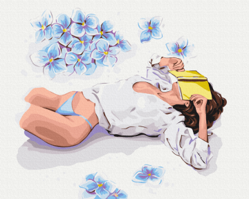 Картины по номерам Перерва на читання © Alla Berezovska 48x60 Brushme BS53810L