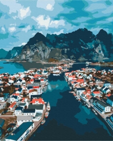 Картини за номерами Норвезькі фьорди 40x50 Brushme BS52474