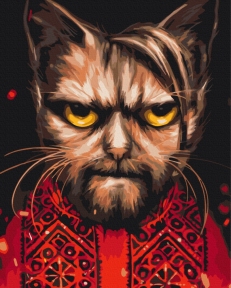 Картины по номерам Кот Усик© Марианна Пащук 40x50 Brushme BS54216