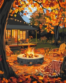 Картины по номерам Осенняя эстетика 40x50 Brushme BS54402