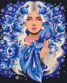 Картины по номерам Она - Зима © Полина Скурихина 48x60 Brushme BS53866L