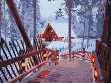 Картины по номерам Зимний комфорт 30x40 Brushme RBS52773