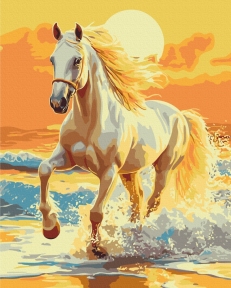 Картины по номерам Оседланный закат 40x50 Brushme BS54415