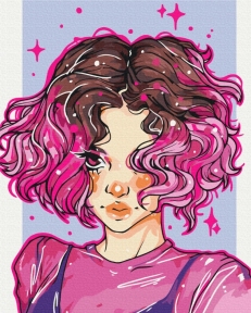 Картины по номерам Яркие локоны @nila_art_art 48x60 Brushme BS53521L