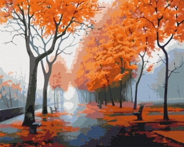 Картини за номерами Осіннє поєднання 48x60 Brushme BS52187L
