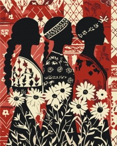 Картины по номерам Цветущее единство 40x50 Brushme BS54378