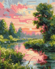 Картины по номерам Уютный пейзаж © Олег Лобурак 40x50 Brushme BS54162