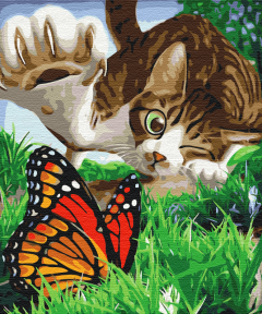 Картини за номерами Пухнастий мисливець 40x50 Brushme BS51699