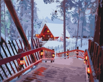 Картини за номерами Зимовий затишок 48x60 Brushme BS52773L
