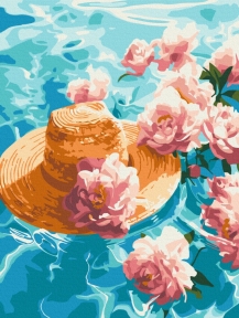 Картины по номерам Водные пионы 30x40 Brushme RBS54087