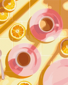 Картины по номерам Кофе с привкусом лета 40x50 Brushme BS54308