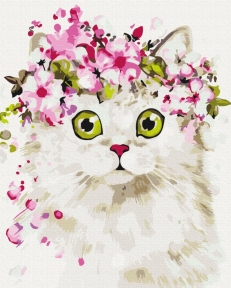 Зображення за номерами Здивована киса 48x60 Brushme BS51840L
