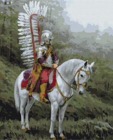 Картины по номерам Рыцарь на коне 40x50 Brushme BS52677