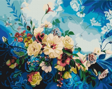 Картины по номерам Квіти блакиті © Anna Steshenko 40x50 Brushme BS53560