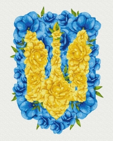 Картины по номерам Квітучий герб ©Svetlana Drab 40x50 Brushme PBS53146