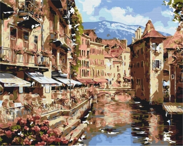 Картины по номерам Австрійське містечко 40x50 Brushme BS51404