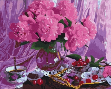 Картины по номерам Пионы 40x50 Brushme BS5071