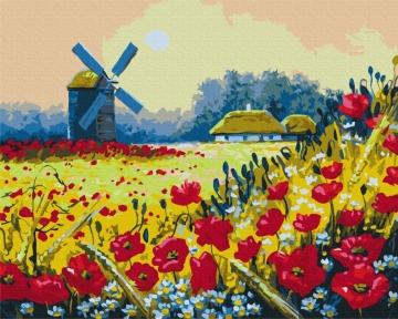 Картины по номерам Маковое поле 48x60 Brushme BS53148L
