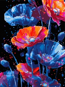Картины по номерам Звездный луг 30x40 Brushme RBSB0007