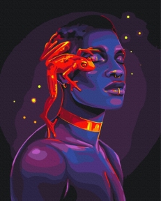 Картины по номерам Неоновая подруга © Соломия Ковальчук 40x50 Brushme BS54463