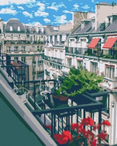 Картины по номерам Французский балкон 48x60 Brushme BS52333L