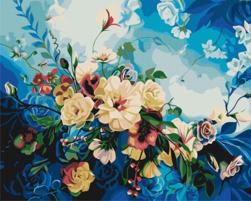 Картины по номерам Квіти блакиті © Anna Steshenko 48x60 Brushme BS53560L