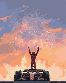 Картины по номерам Красный лидер 40x50 Brushme BS54512