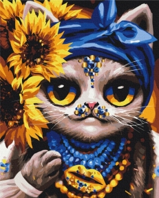 Картины по номерам Творческая Кошка ©Марианна Пащук 48x60 Brushme BS53420L