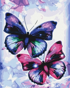 Картини за номерами Блискучі метелики 48x60 Brushme BS51407L
