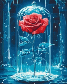 Картины по номерам Ледяная роза 40x50 Brushme BS54187