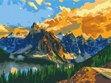 Картины по номерам Горный пейзаж 30x40 Brushme RBS27152