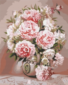 Картини за номерами Ваза з півонії 48x60 Brushme BS51372L