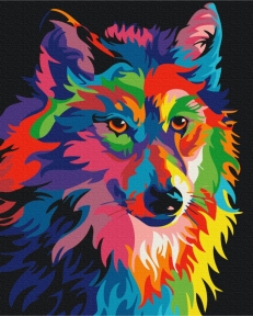 Картины по номерам Радужный хищник 48x60 Brushme BS52212L