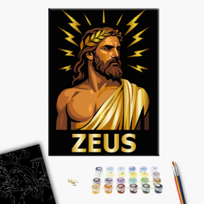 Картины по номерам Зевс 30x40 Brushme RBS1046B