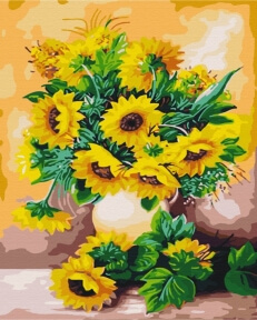 Картины по номерам Букет соняшників 40x50 Brushme BS66137