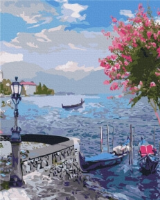 Картини за номерами Старовинний сад біля моря 2 48x60 Brushme BS53748L