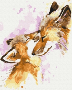 Картины по номерам Любящие лисички 48x60 Brushme BS51455L