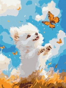 Картины по номерам Игра в квача 30x40 Brushme KBS0186