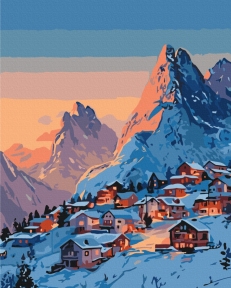 Картины по номерам Морозное утро 40x50 Brushme BS54491