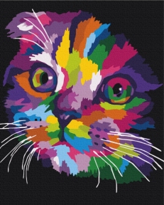 Картини за номерами Райдужне кошеня 48x60 Brushme BS35799L