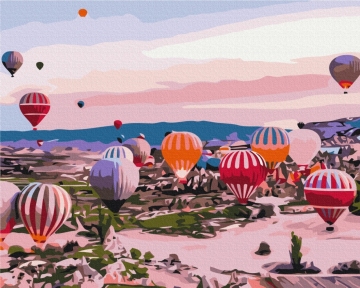 Картины по номерам Каппадокия на рассвете 48x60 Brushme BS52587L