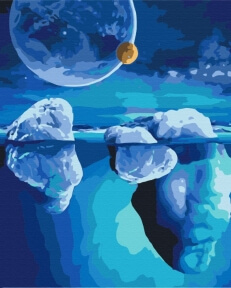 Картини за номерами Космос льодовиків 40x50 Brushme BS51485