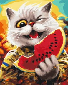 Картины по номерам Котик в Херсоне ©Марианна Пащук 48x60 Brushme BS53410L