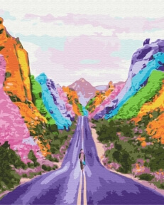 Картины по номерам Райдужний шлях 40x50 Brushme BS30810